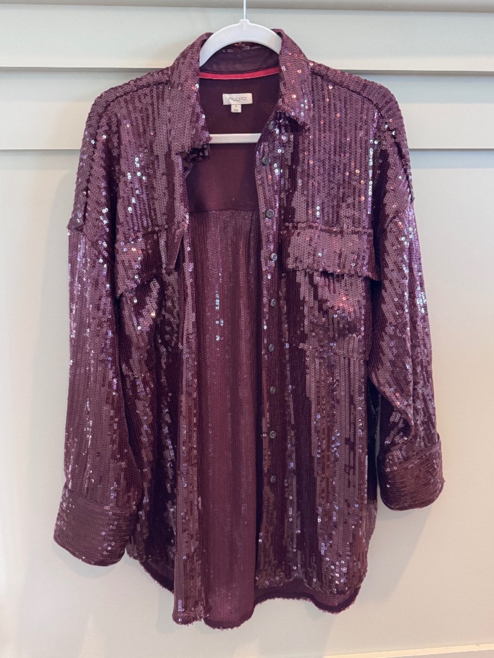 Pilcro/Anthropologie Sequin Buttondown Shirt
